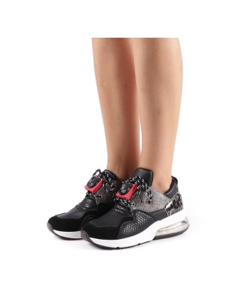 Γυναικεία Αθλητικά Παπούτσια, Γυναικεία αθλητικά παπούτσια Viorelia μαύρα - Kalapod.gr